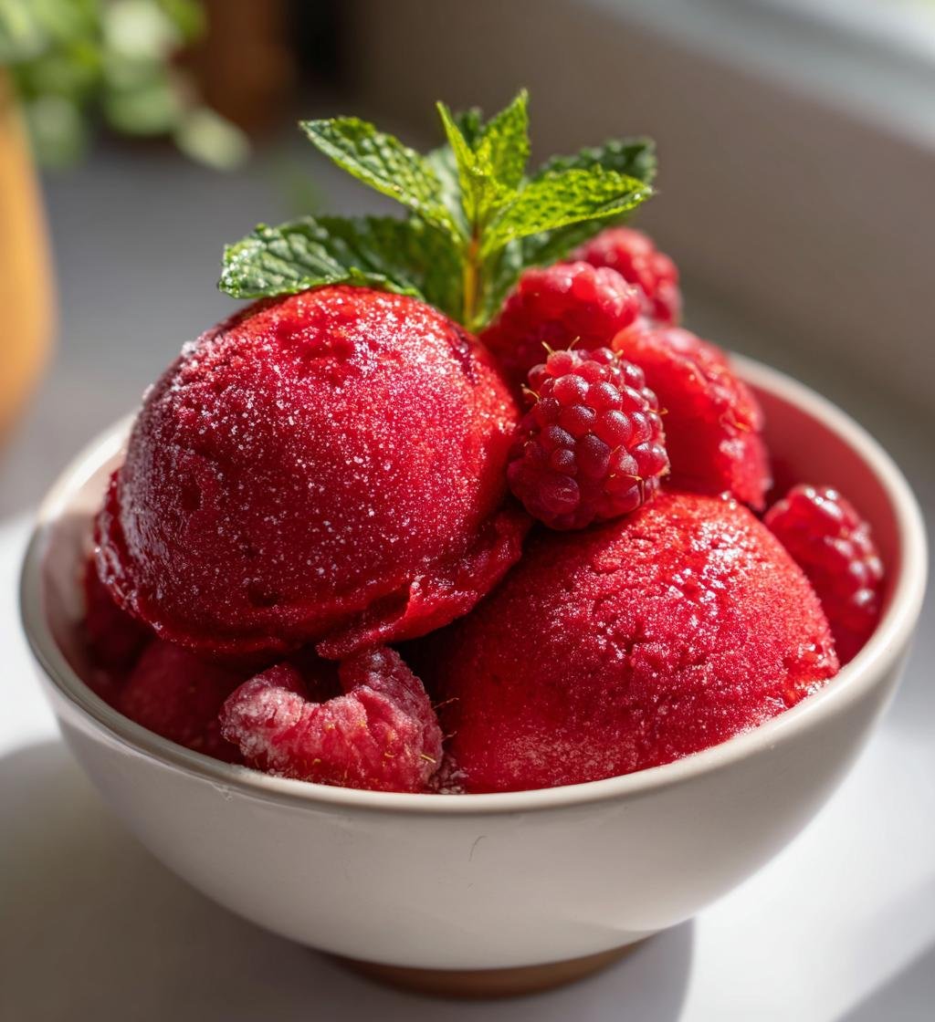 Frambozen Sorbet (juli versie)