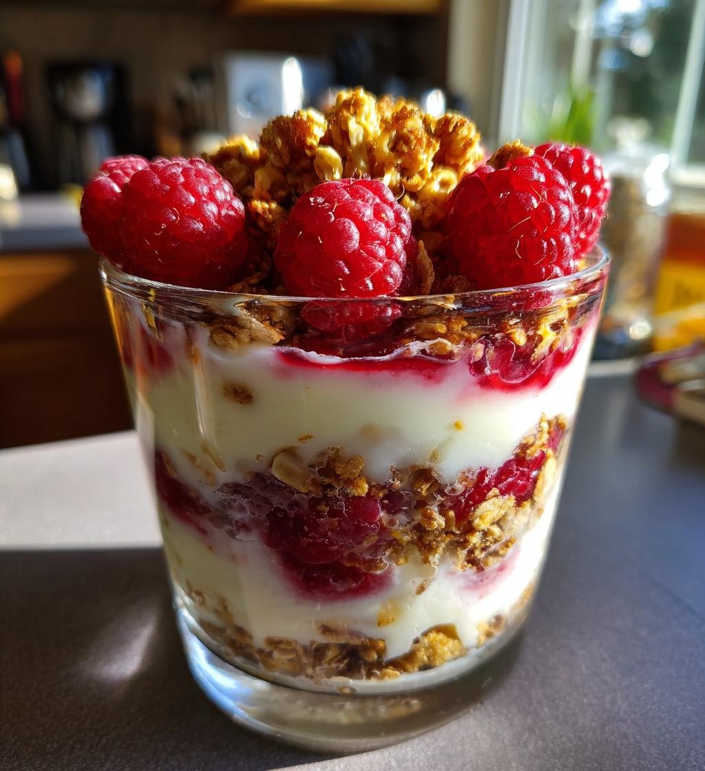 Frambozen Yoghurt Parfait (juli versie)