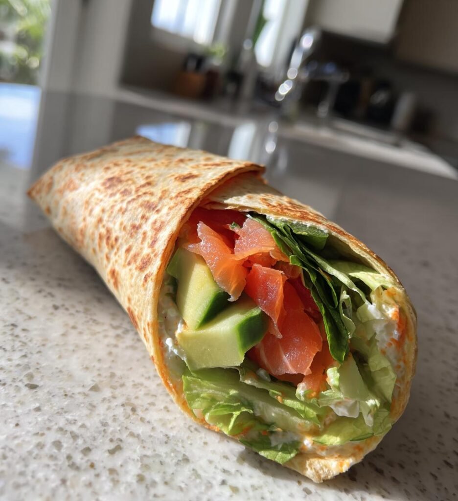 Gerookte Zalm Wrap Juli