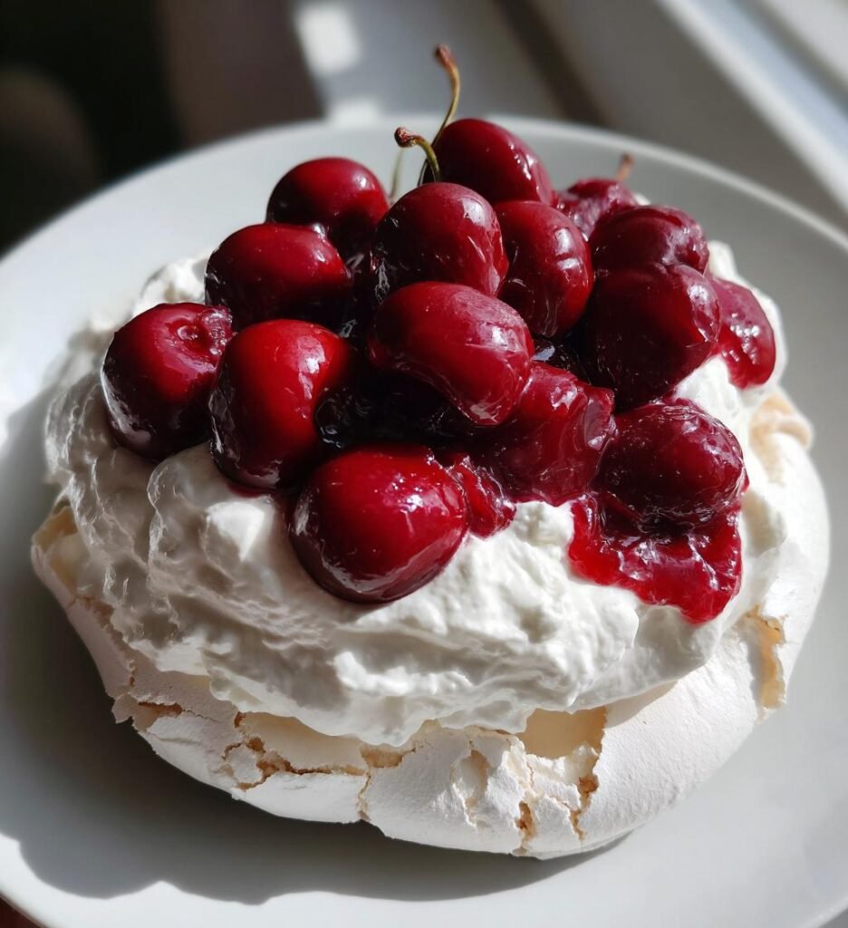 Kersen Pavlova (juli versie)