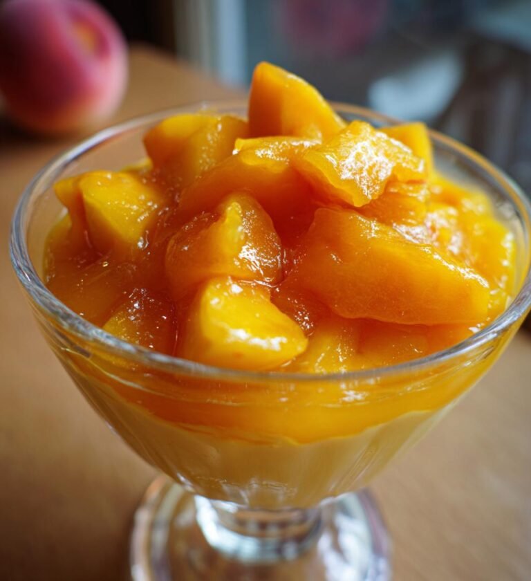 Perzik Panna Cotta (juli versie)