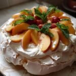 Perzik Pavlova (juli versie)