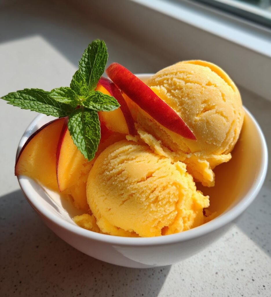 Perzik Sorbet (juli versie)